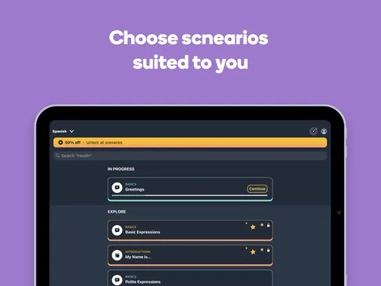 Memrise Easy Language Learning iPad  Ekran Görüntüleri