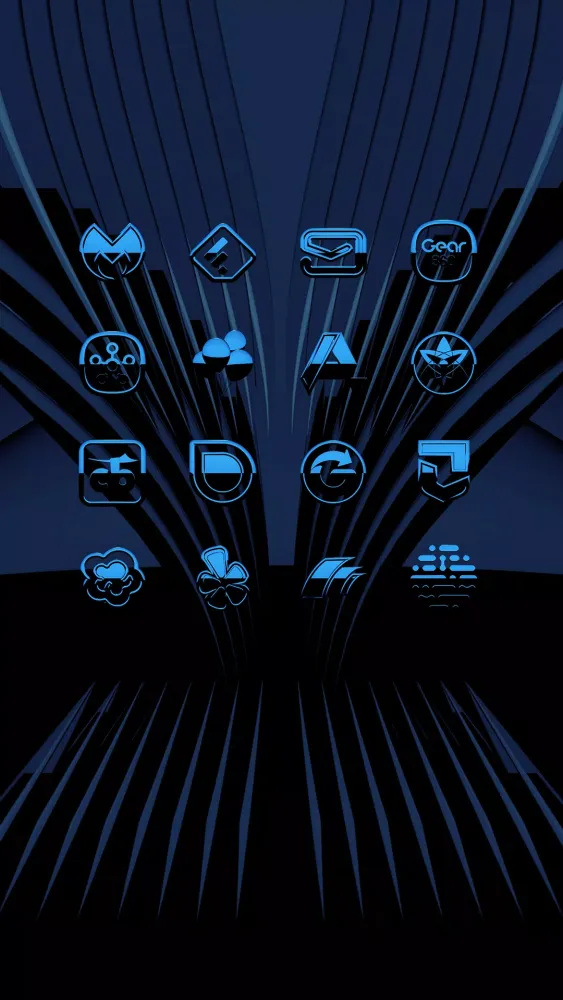 Capturas de pantalla de A-Blue Icon Pack