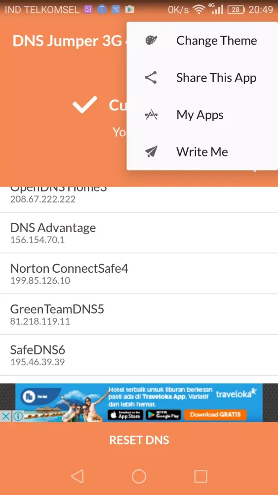 DNS Jumper 3G 4G Ekran Görüntüleri