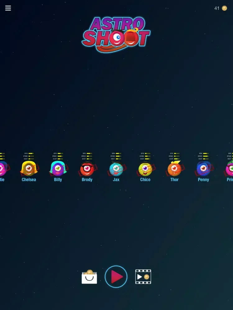 Captures d'écran de Astro Shoot: Save the Happies iPad 