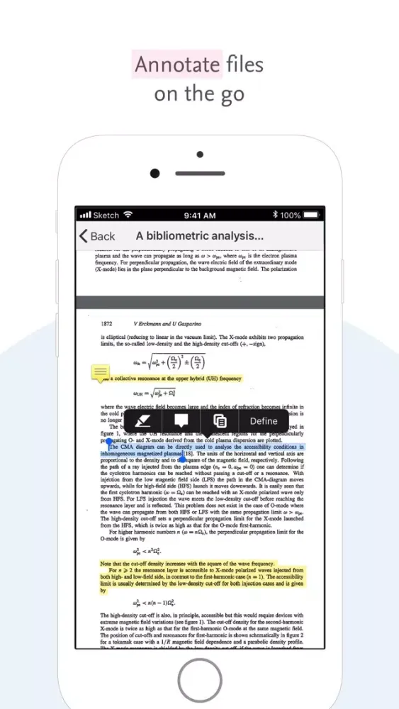 Captures d'écran de Mendeley Reference Manager