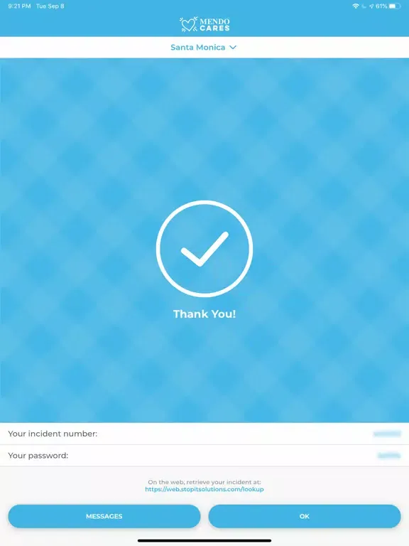 ภาพหน้าจอของ Mendo Cares iPad 
