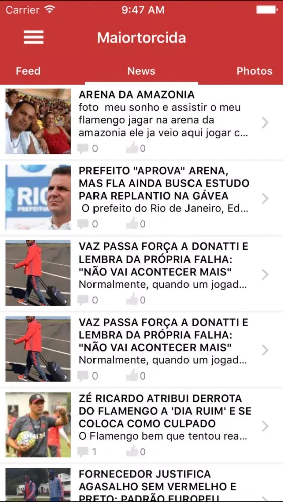Скриншоты Maiortorcida - "for CR Flamengo fans"