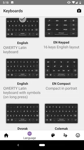 Capturas de pantalla de AnySoftKeyboard