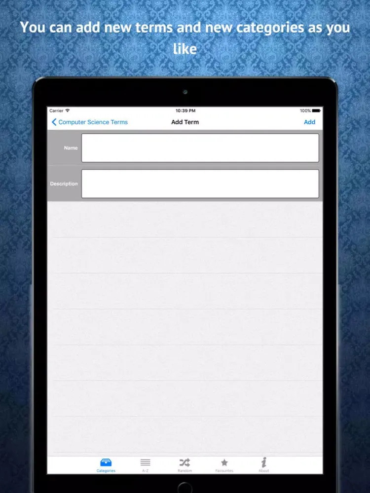 ภาพหน้าจอของ Human Anatomy Dictionary iPad 