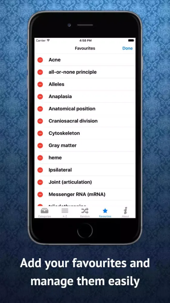 ภาพหน้าจอของ Human Anatomy Dictionary