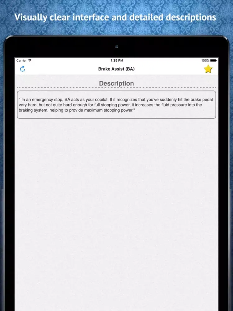Capturas de tela do Automotive Dictionary iPad 