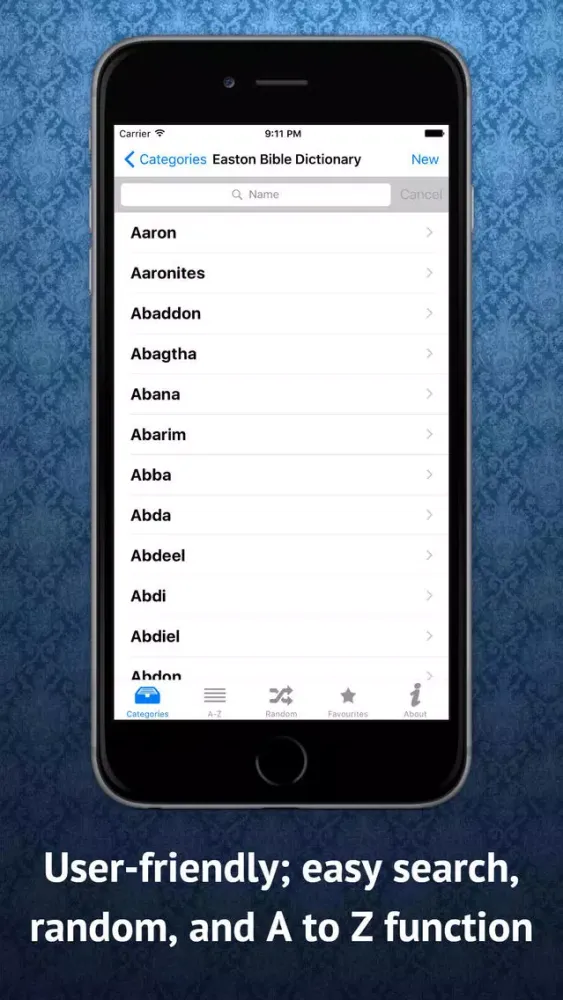 Capturas de pantalla de Easton Bible Dictionary