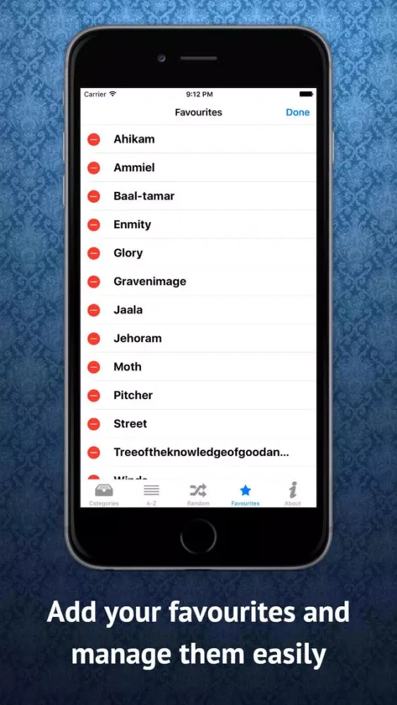 Capturas de pantalla de Easton Bible Dictionary