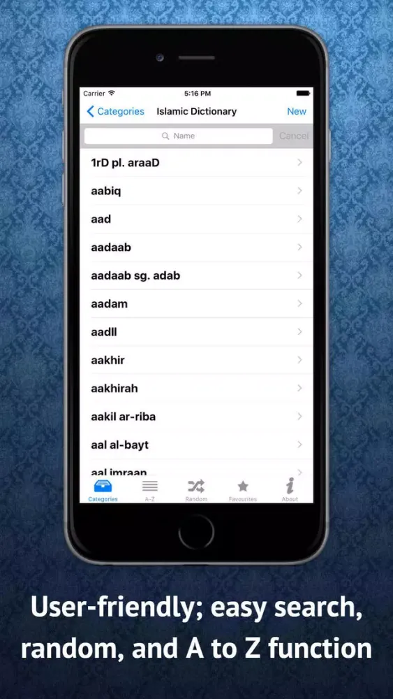 Capturas de pantalla de Islamic Dictionary Pro