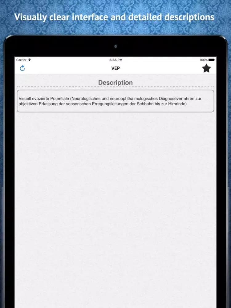 Скриншоты Medical Abbreviations German iPad 