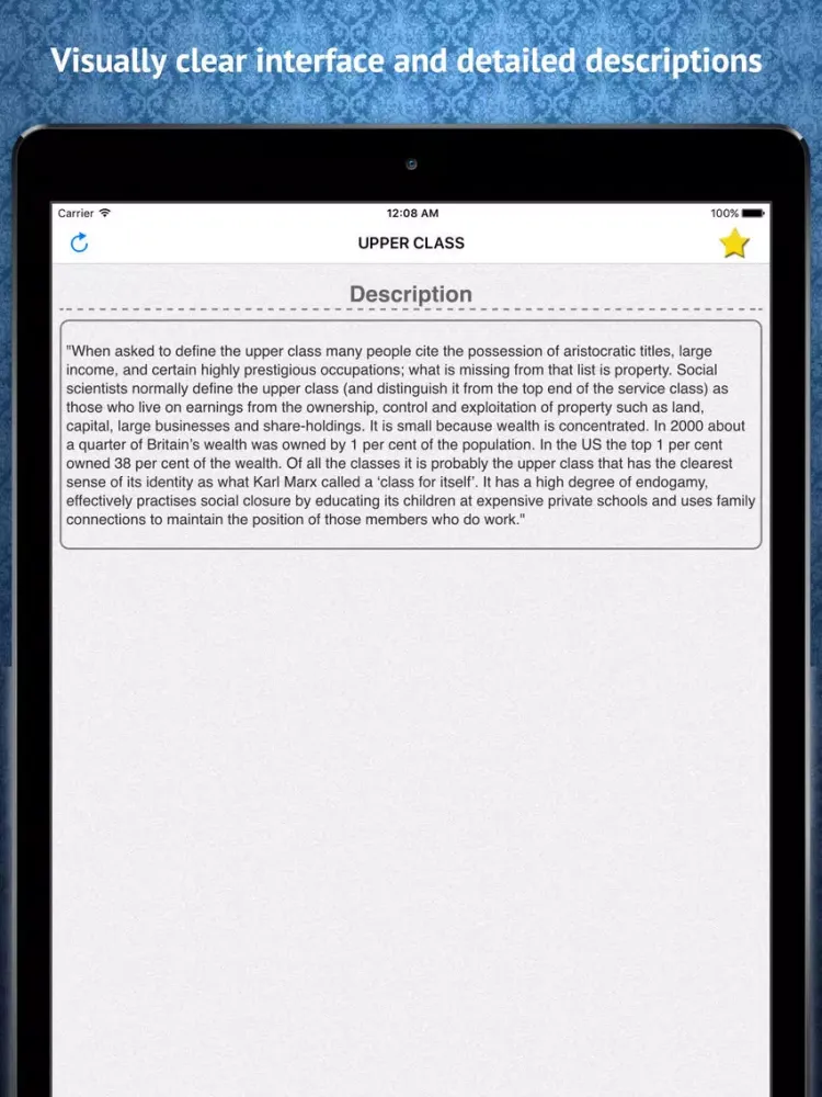 Zrzuty ekranu Sociology Dictionary iPad 