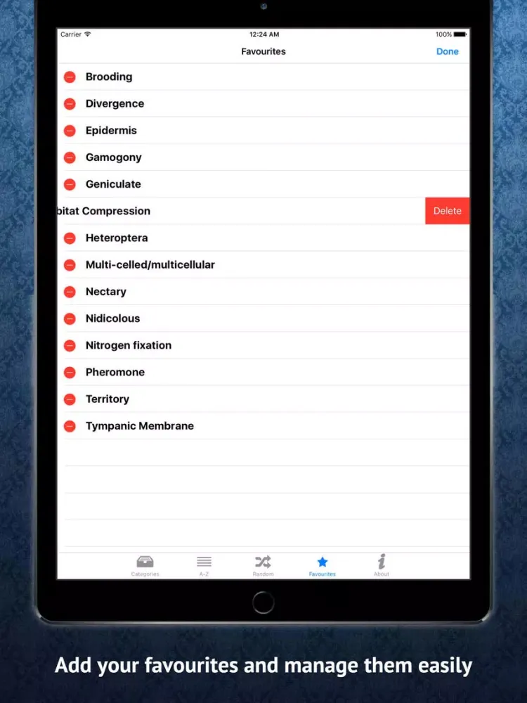 تصاویر Zoology Dictionary iPad 