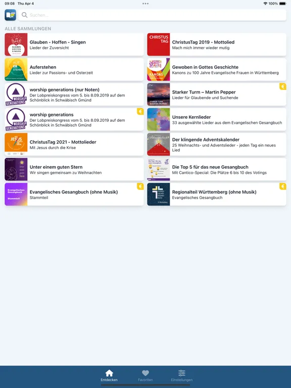 Cantico iPad  Screenshots