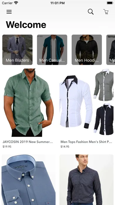 Tangkapan skrin Men Shirt Shop Clothing