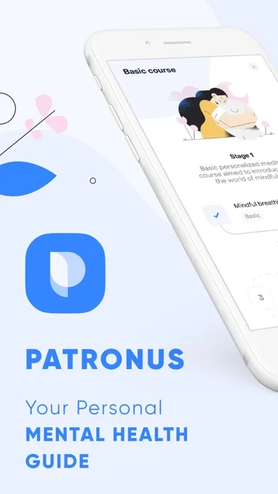 Capturas de pantalla de Patronus: Mental Health Guide