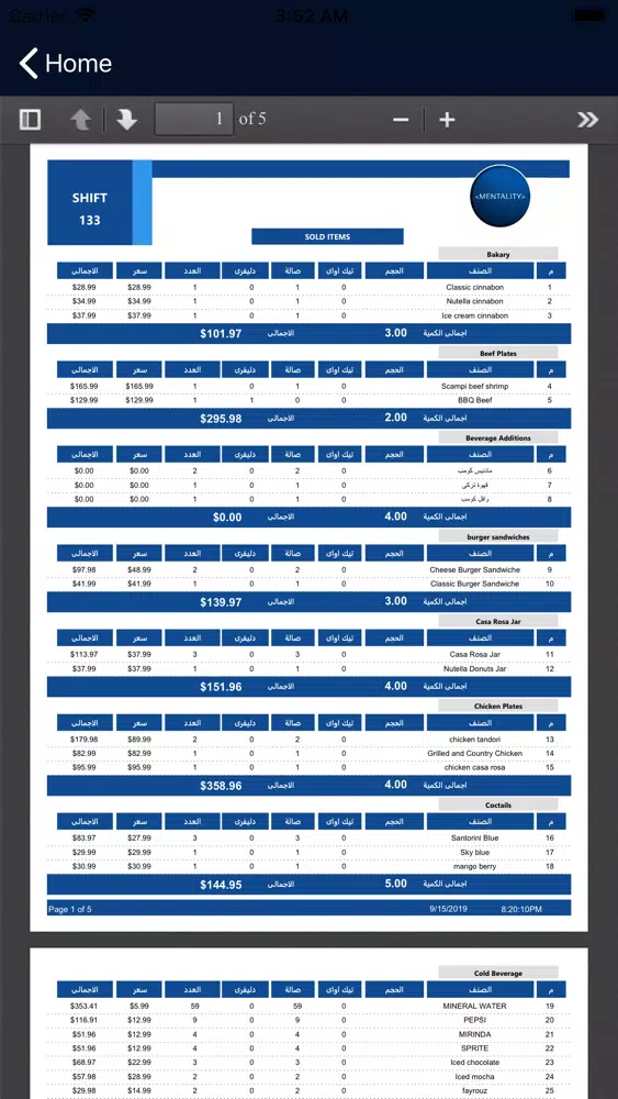 Tangkapan layar Mentality Reports