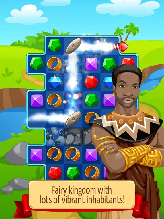 Knight Girl - Match 3 Puzzle iPad 应用截图