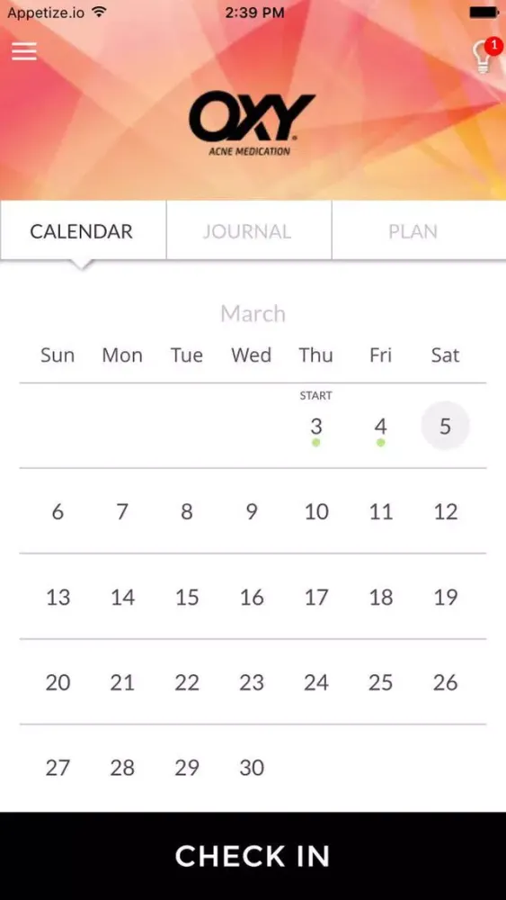 Скриншоты OXY 28 Day Challenge