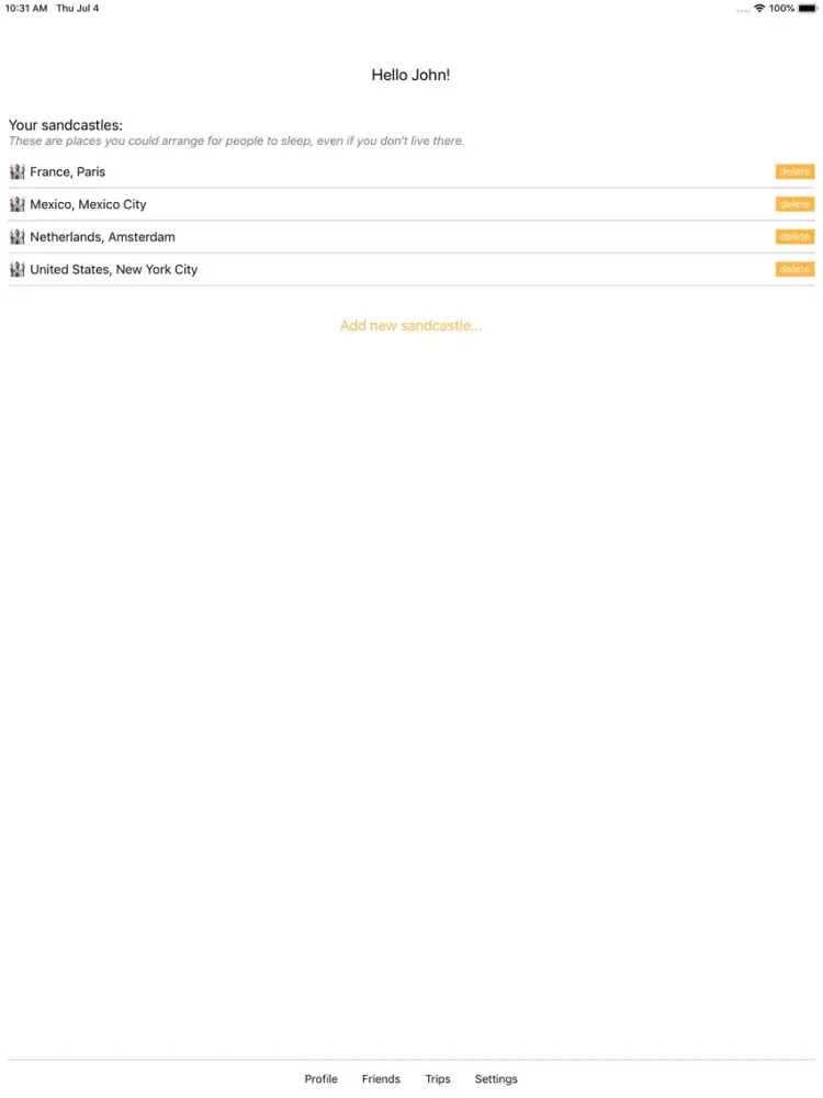 Sandcastle - friend BnB iPad  سکرین شاٹس