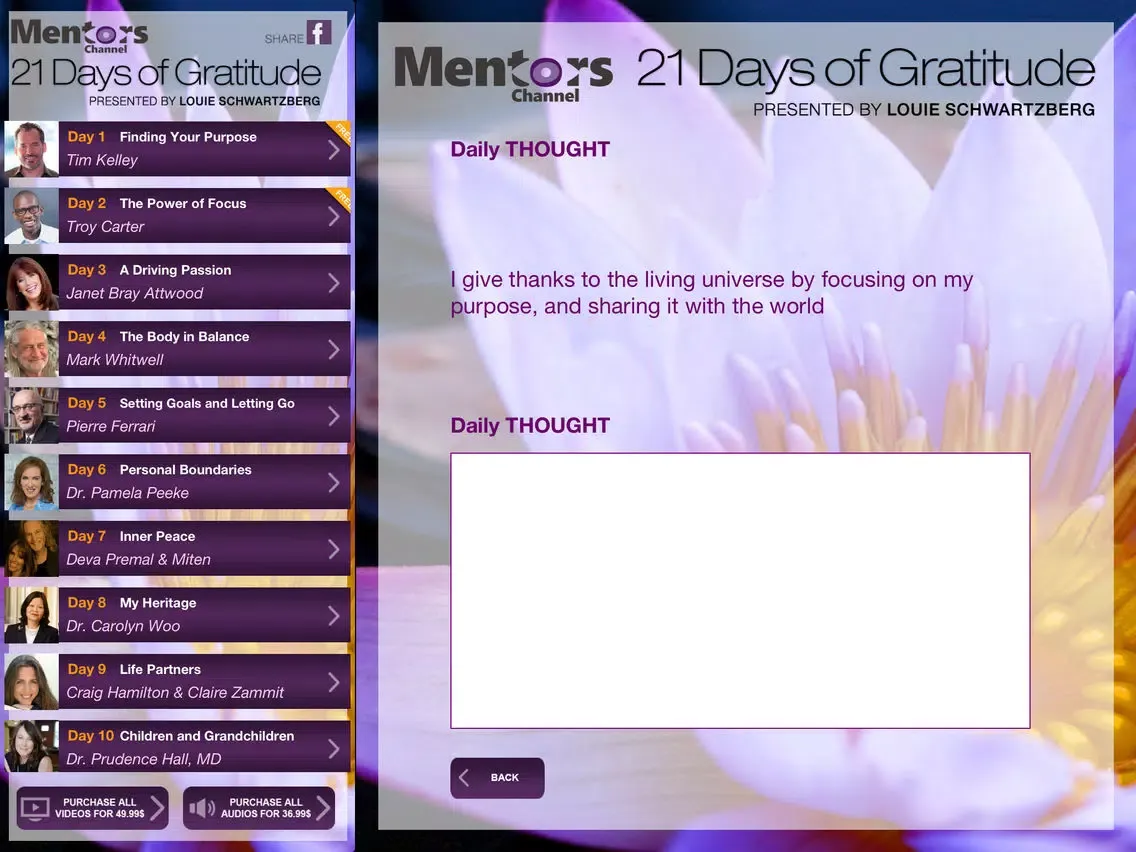Скриншоты 21 Days of Gratitude iPad 