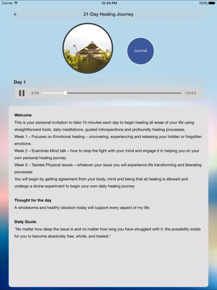21 Day Healing Journey with Brandon Bays iPad  স্ক্রিনশট