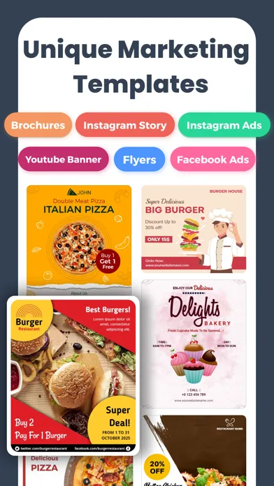 Menu Maker, Menu Templates應用截圖