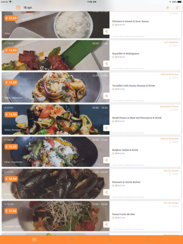 MenuBlender - food booking iPad  سکرین شاٹس