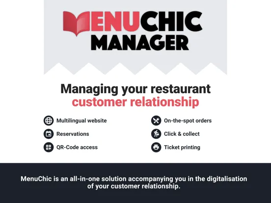 Zrzuty ekranu MenuChic Manager iPad 