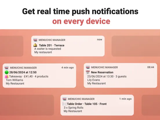 Zrzuty ekranu MenuChic Manager iPad 
