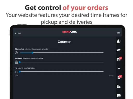 Zrzuty ekranu MenuChic Manager iPad 