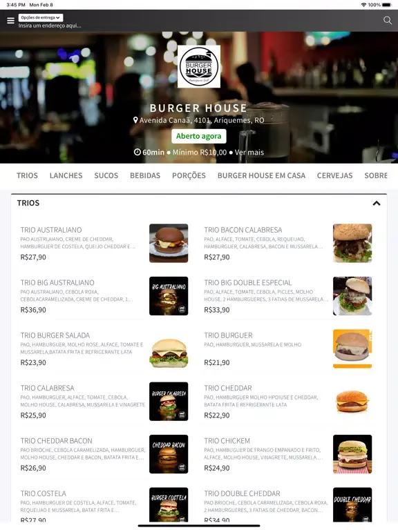 Burger House Hamburgueria iPad  স্ক্রিনশট