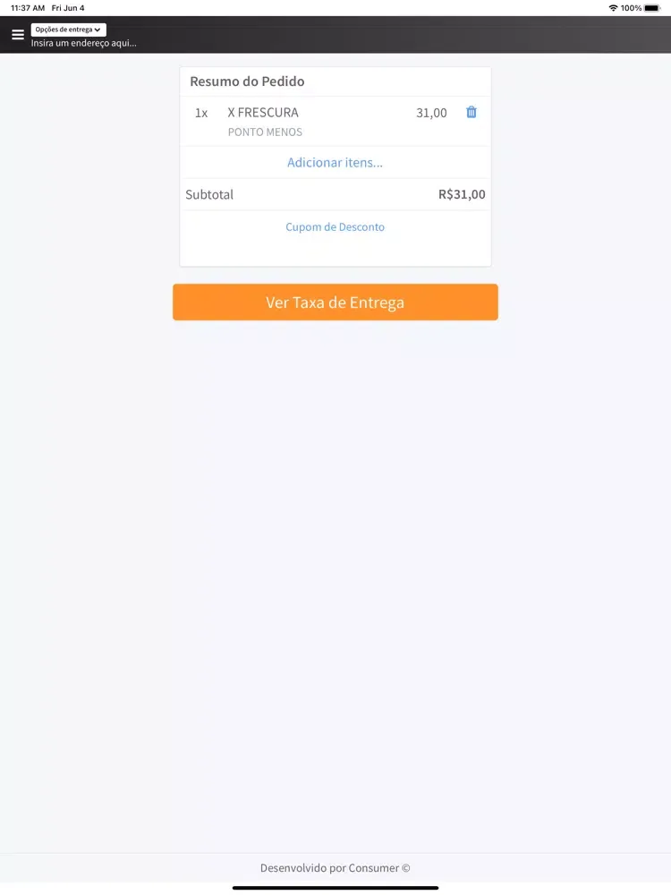 Capturas de pantalla de Caiçara Burguer iPad 