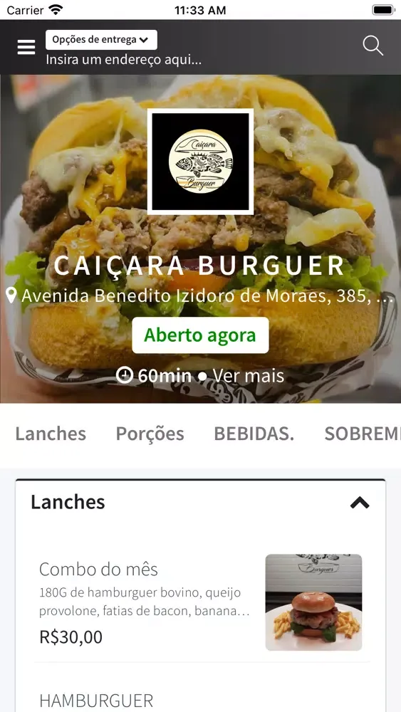 Capturas de pantalla de Caiçara Burguer