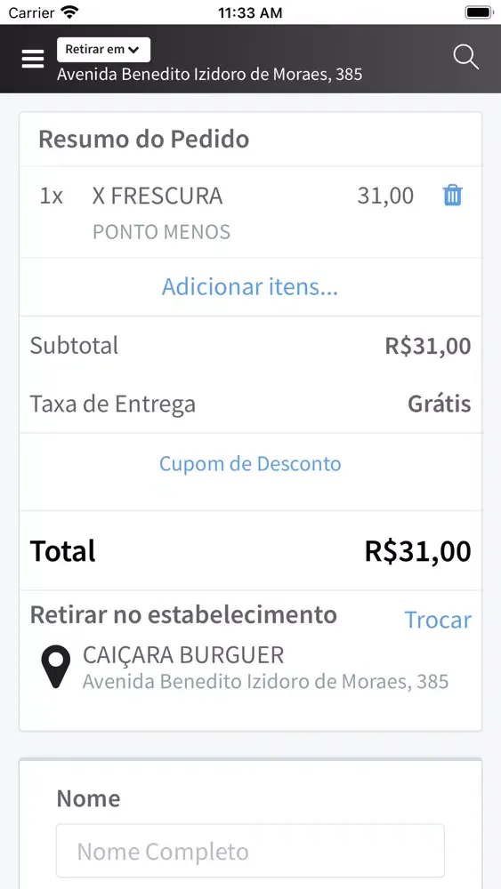 Capturas de pantalla de Caiçara Burguer
