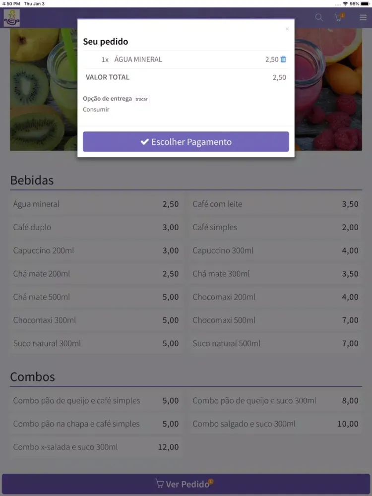 A Melhor Cantina iPad 应用截图