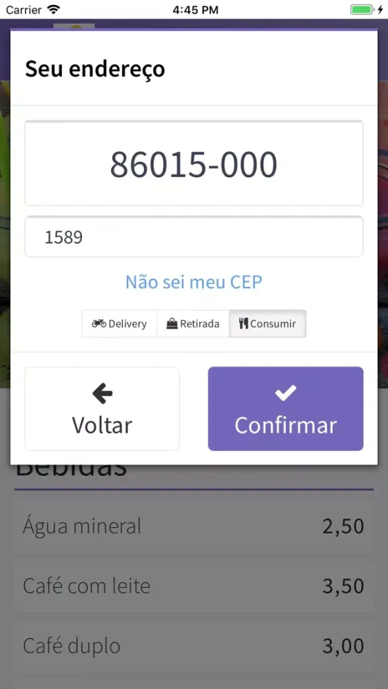 A Melhor Cantina应用截图
