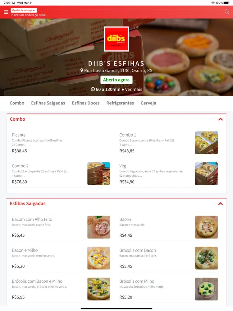 Скриншоты Diib's Esfihas iPad 