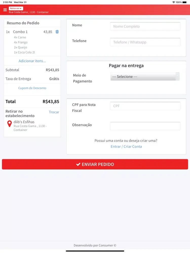 Скриншоты Diib's Esfihas iPad 