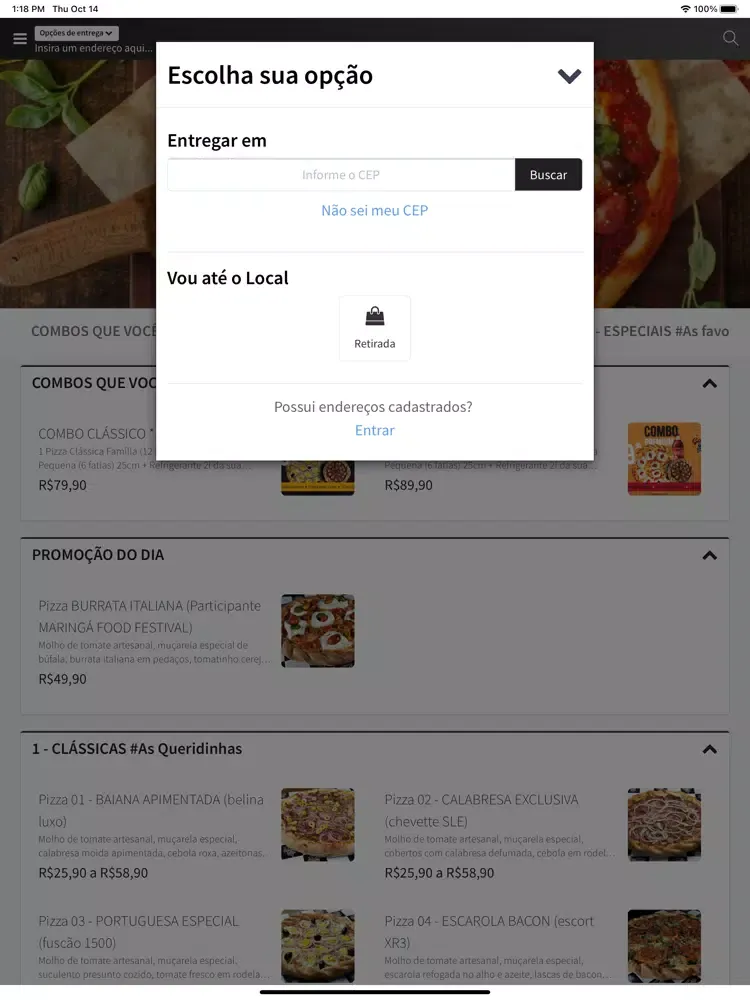 Garage Pizza Express iPad  स्क्रीनशॉट