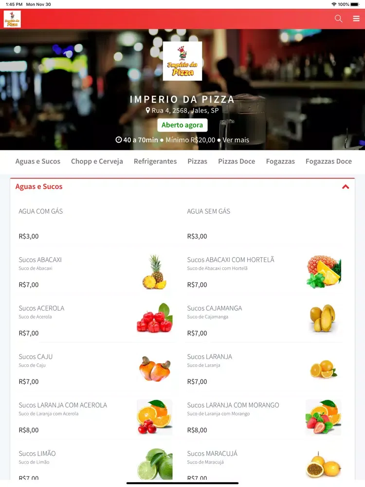 Capturas de pantalla de Império da Pizza iPad 
