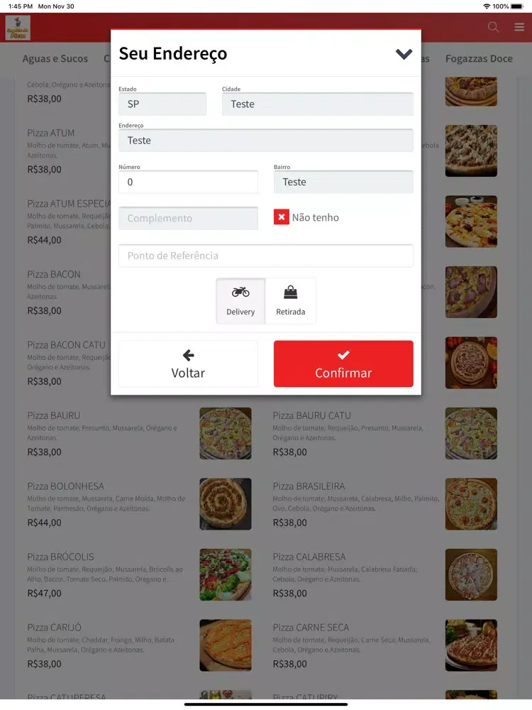 Capturas de pantalla de Império da Pizza iPad 