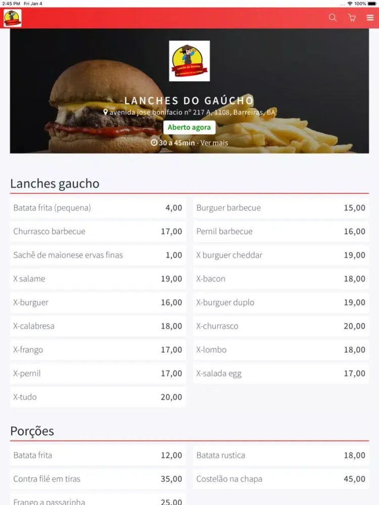 تصاویر Lanche do Gaúcho iPad 