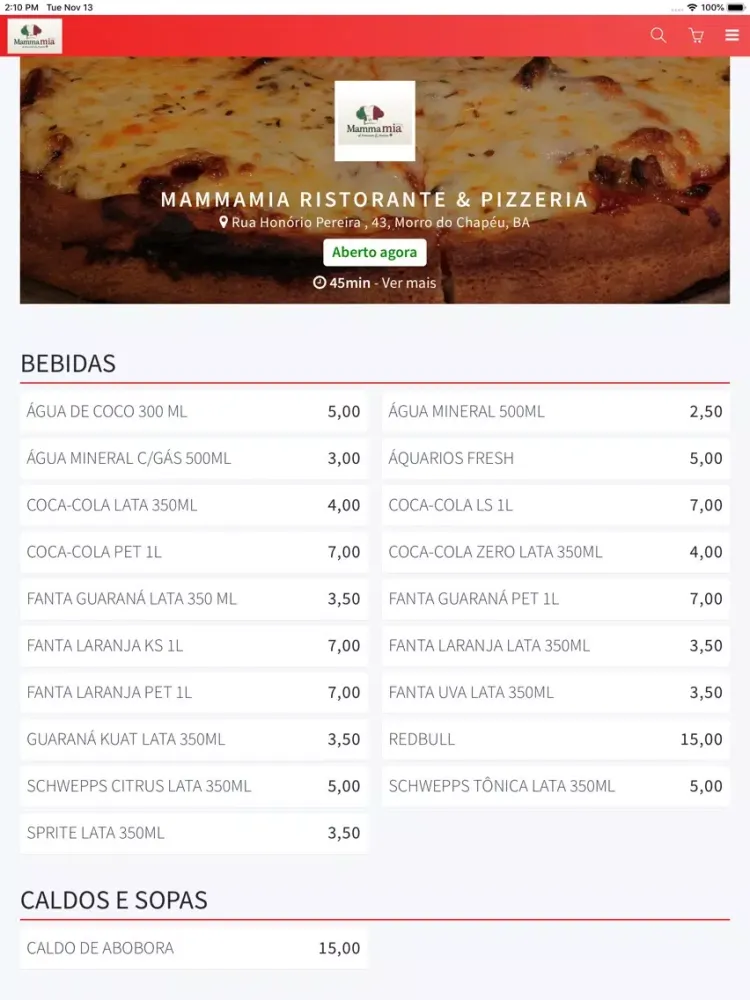 MammaMia Ristorante e Pizzeria iPad  سکرین شاٹس