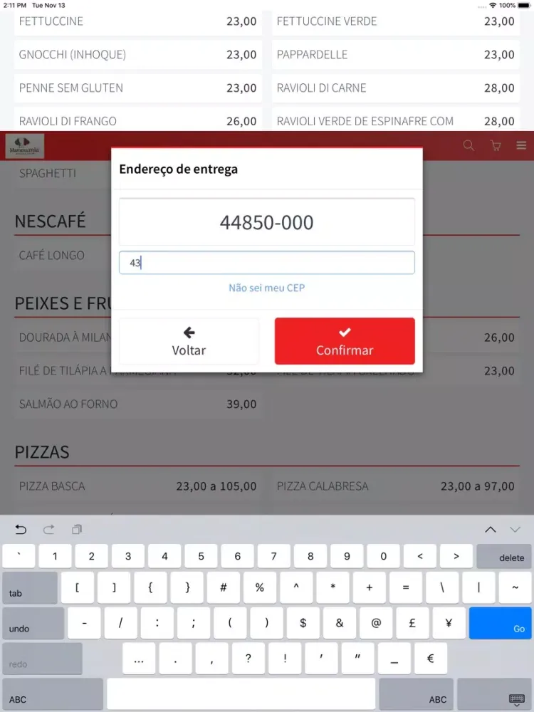 MammaMia Ristorante e Pizzeria iPad  سکرین شاٹس