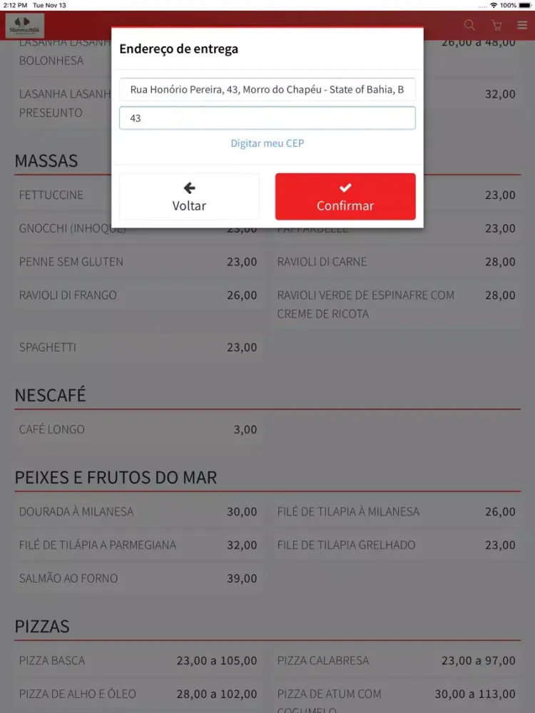 MammaMia Ristorante e Pizzeria iPad  سکرین شاٹس