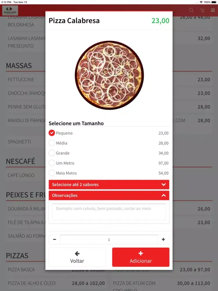 MammaMia Ristorante e Pizzeria iPad  سکرین شاٹس