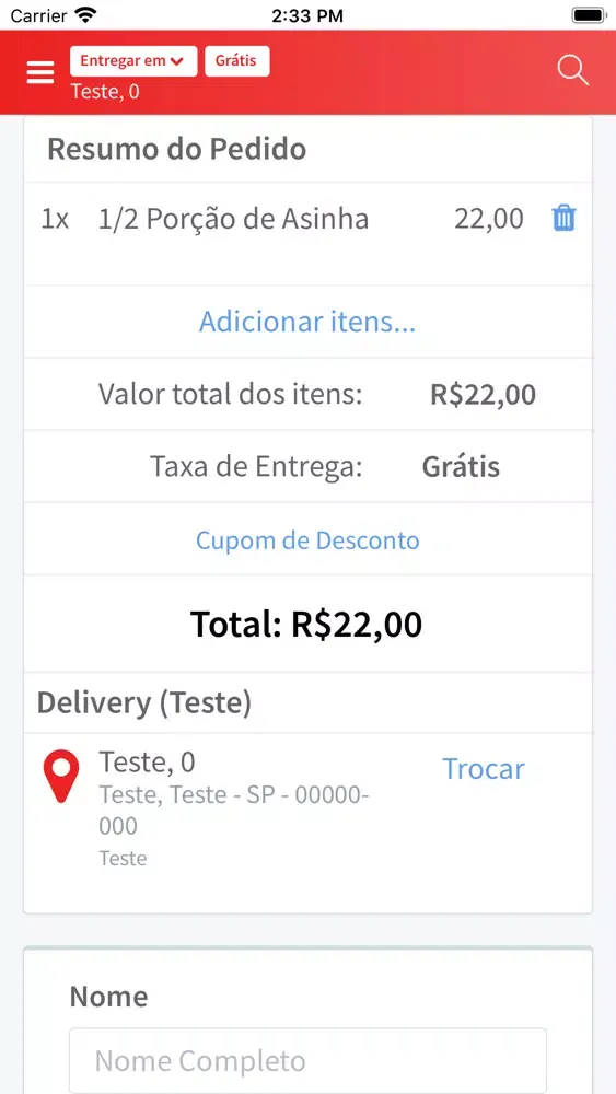 Captures d'écran de Mec Bom Gosto Delivery