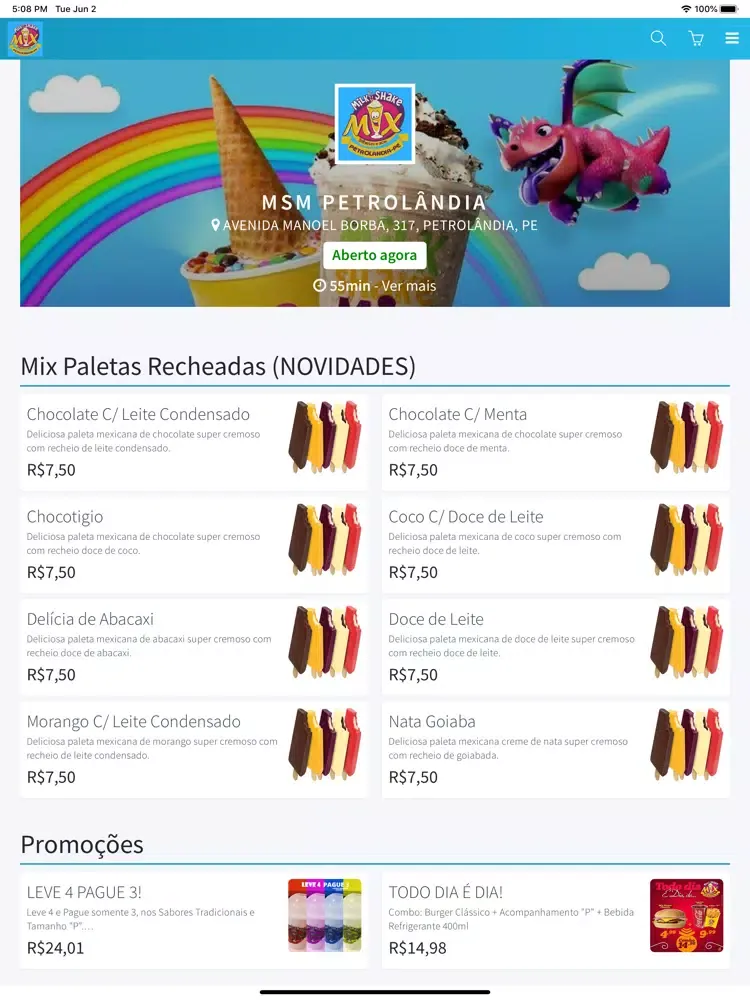 Screenshot di Milk Shake Mix Petrolândia iPad 