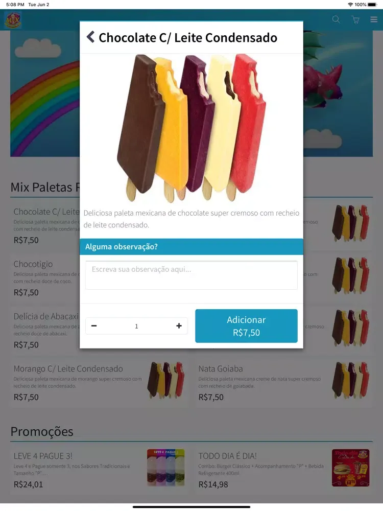 Screenshot di Milk Shake Mix Petrolândia iPad 